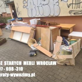 wywóz,utylizacja starych mebli,gabarytów Wrocław